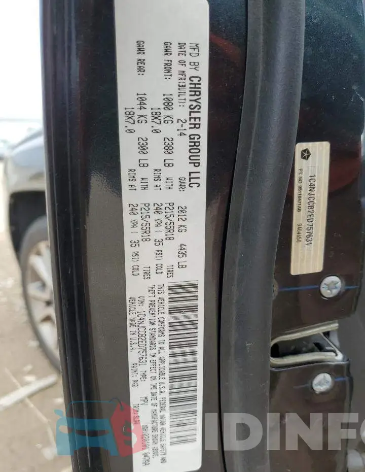 1C4NJCCB2ED757631 Photo# 13