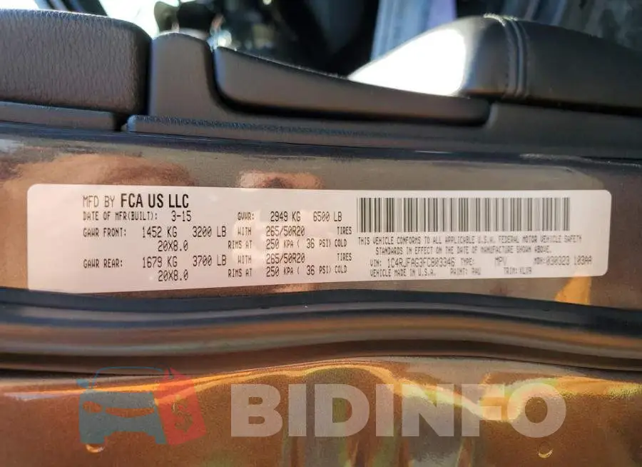 1C4RJFAG3FC803346 Photo# 12