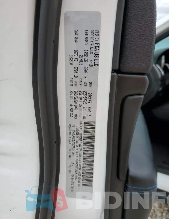 1C4RJFAG6JC367813 Photo# 12