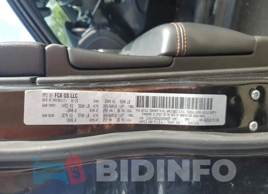 1C4RJFAGXGC470497 Photo# 13