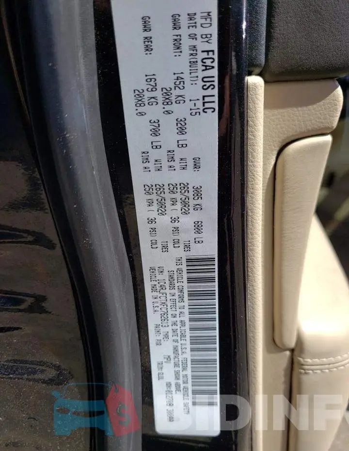1C4RJFCTXFC762613 Photo# 13