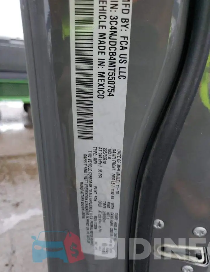 3C4NJDCB4MT550754 Photo# 12