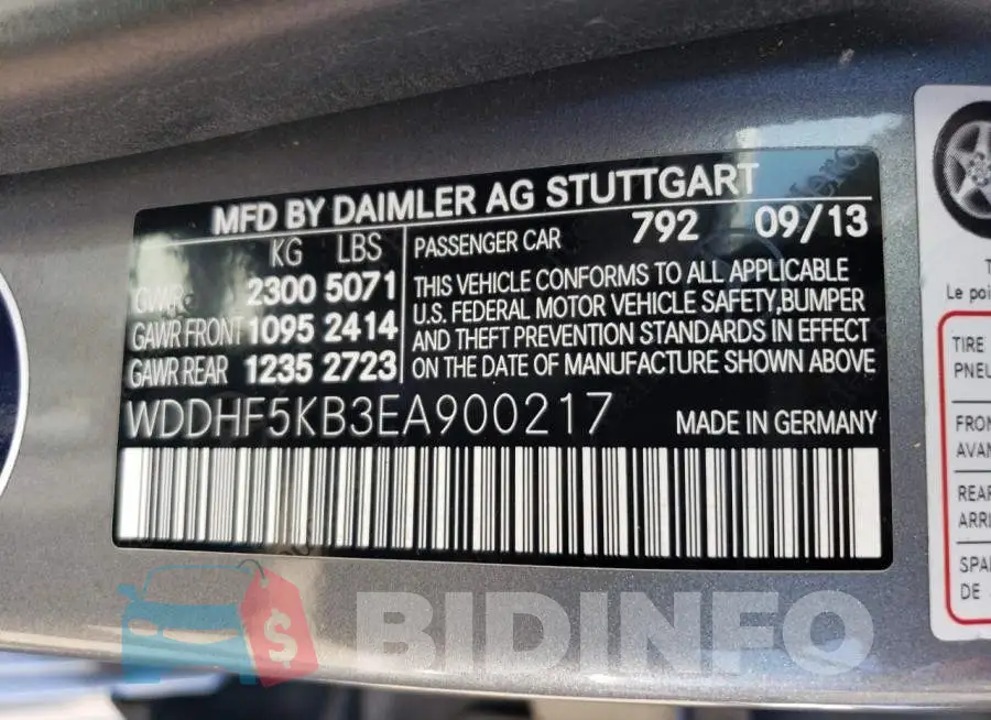 WDDHF5KB3EA900217 Photo# 13