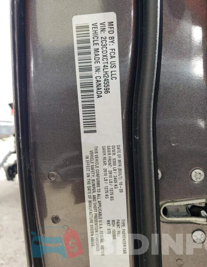 2C3CDXCT4LH245596 Photo# 13