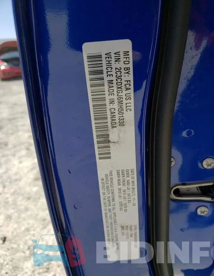 2C3CDXGJ6MH501330 Photo# 13