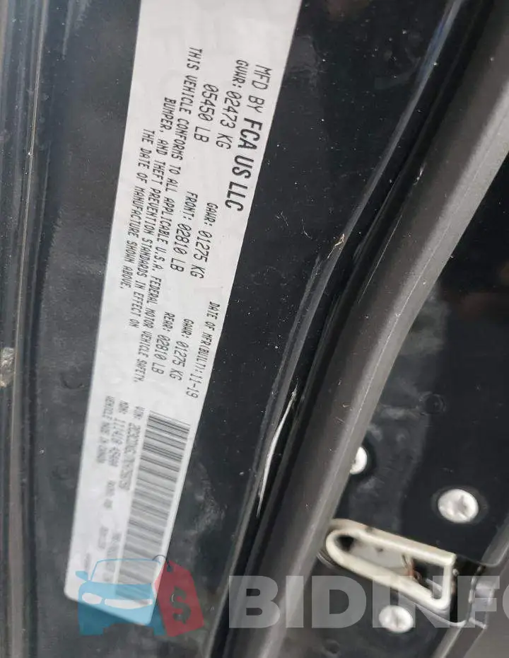 2C3CDXGJ7KH756758 Photo# 12