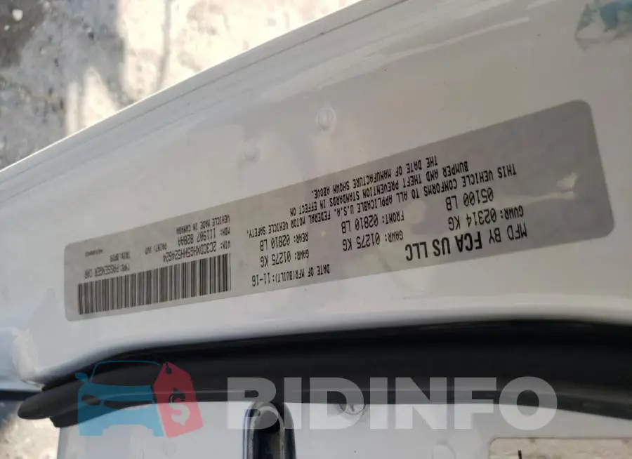 2C3CDXHG5HH524624 Photo# 13
