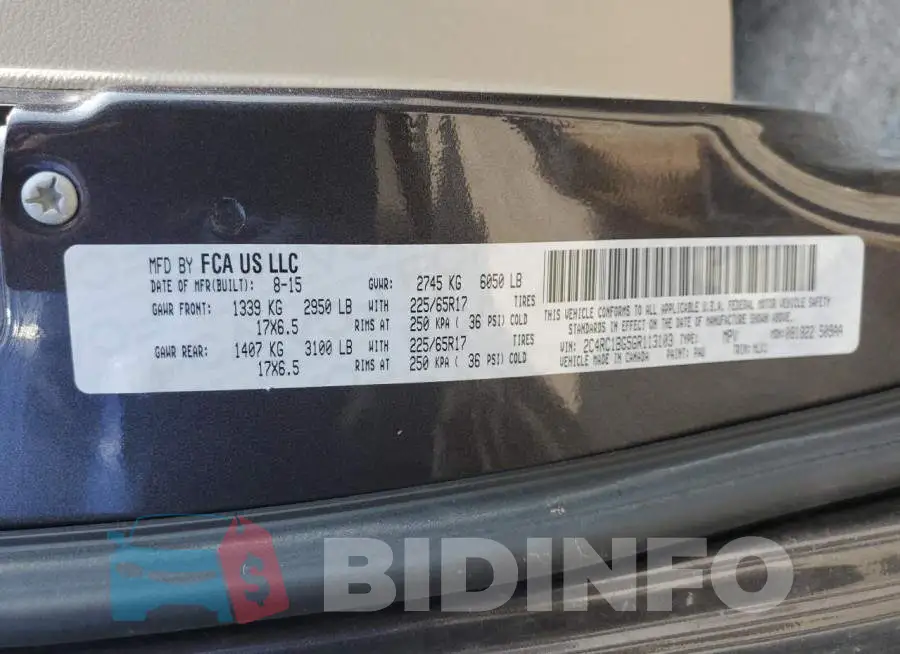 2C4RC1BG5GR113103 Photo# 13