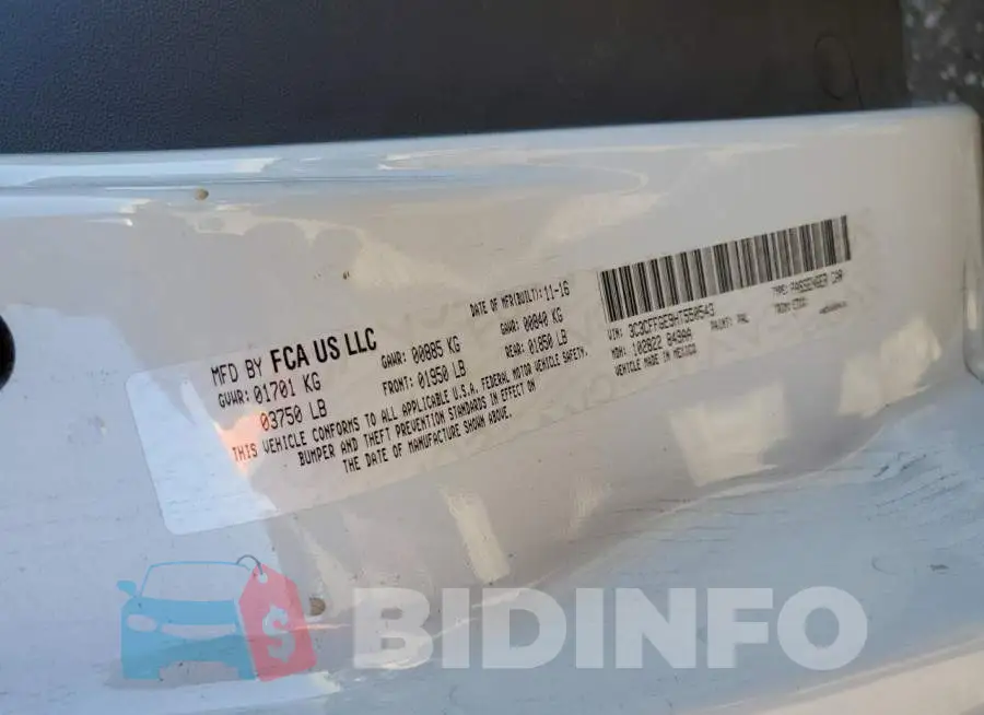 3C3CFFGE9HT550543 Photo# 13