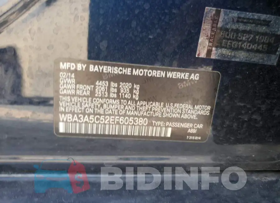 WBA3A5C52EF605380 Photo# 12