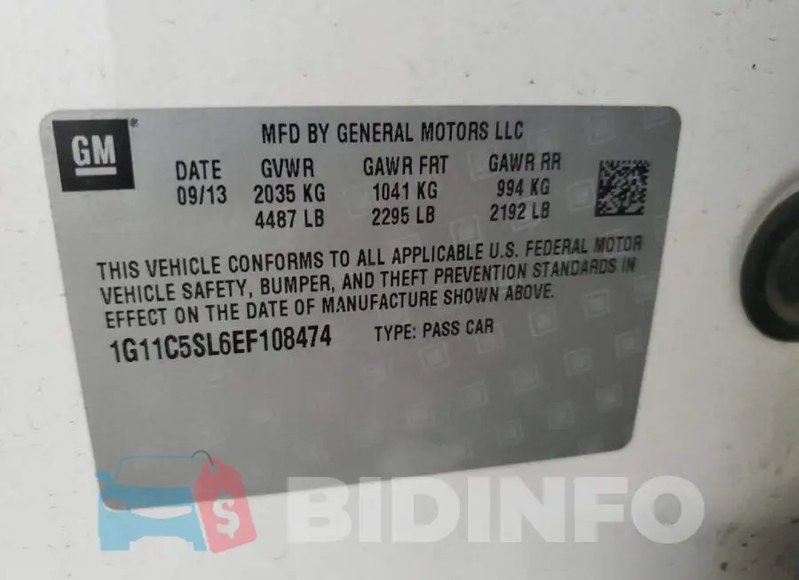 1G11C5SL6EF108474 Photo# 12