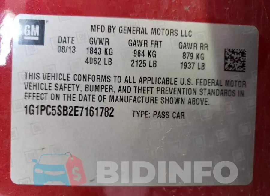 1G1PC5SB2E7161782 Photo# 12
