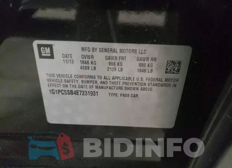 1G1PC5SB4E7231931 Photo# 10