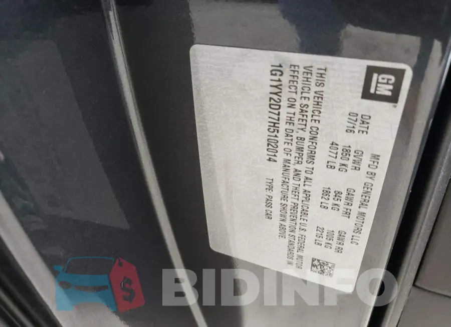 1G1YY2D77H5102014 Photo# 12