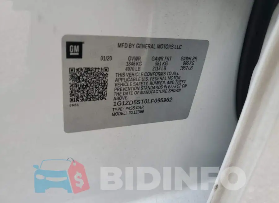 1G1ZD5ST0LF095962 Photo# 12