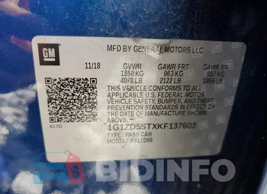 1G1ZD5STXKF137603 Photo# 12