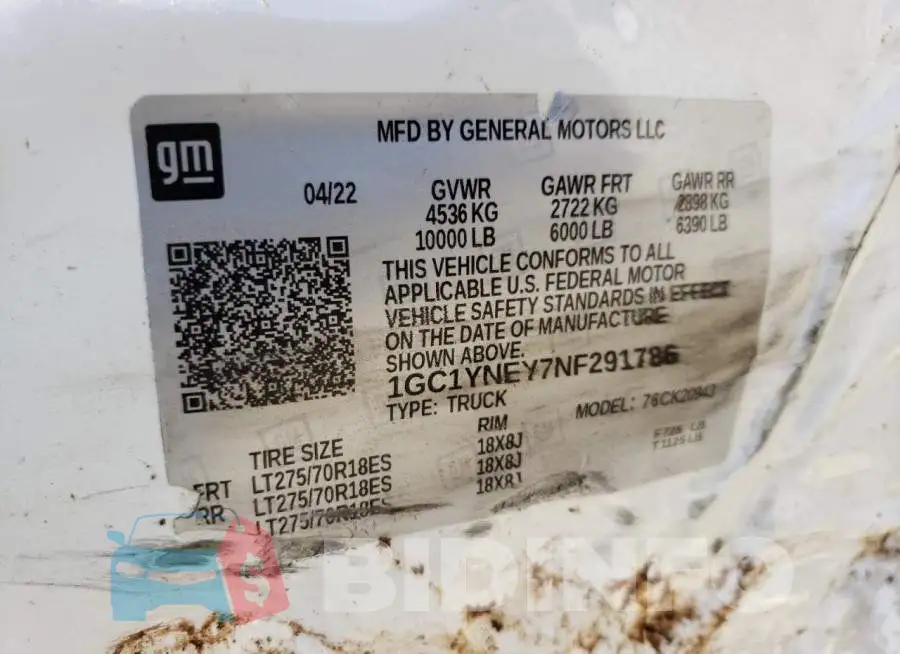 1GC1YNEY7NF291786 Photo# 12