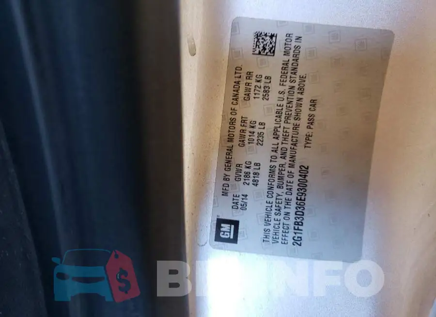 2G1FB3D36E9300402 Photo# 13