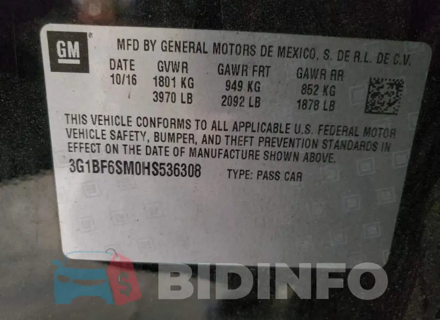 3G1BF6SM0HS536308 Photo# 12