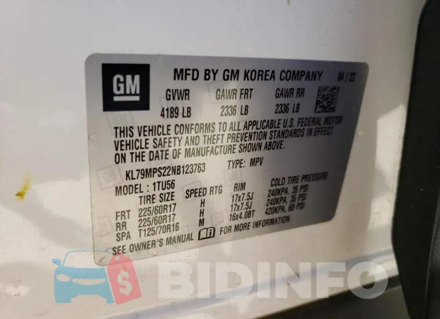 KL79MPS22NB123763 Photo# 14