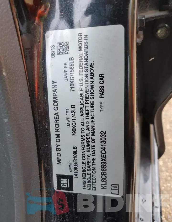KL8CB6S9XEC413032 Photo# 13