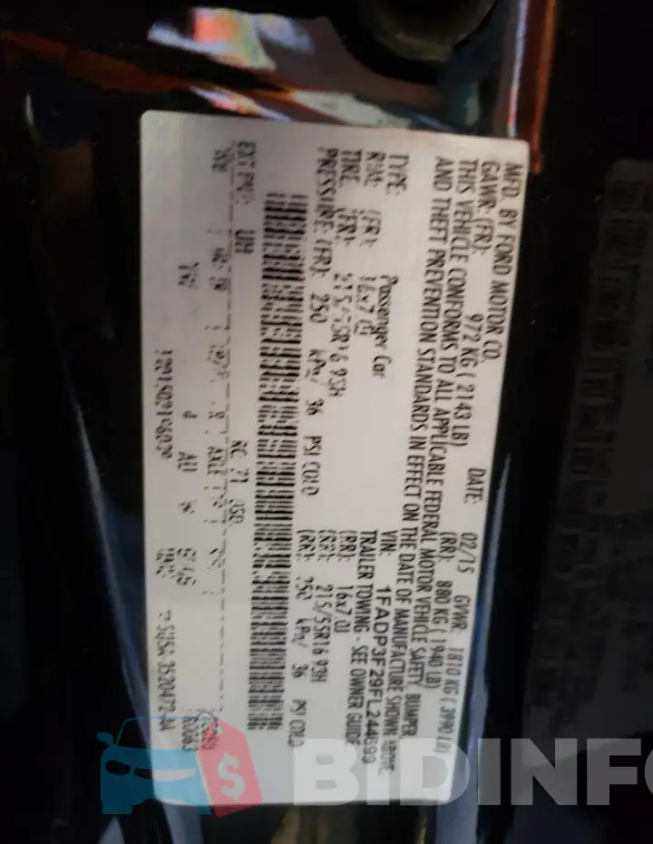 1FADP3F29FL244699 Photo# 12