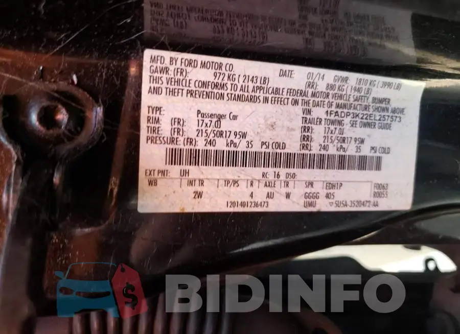1FADP3K22EL257573 Photo# 12