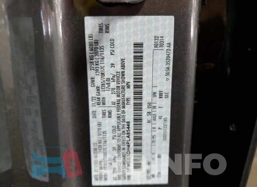 1FMEE5DH4PLA85448 Photo# 14