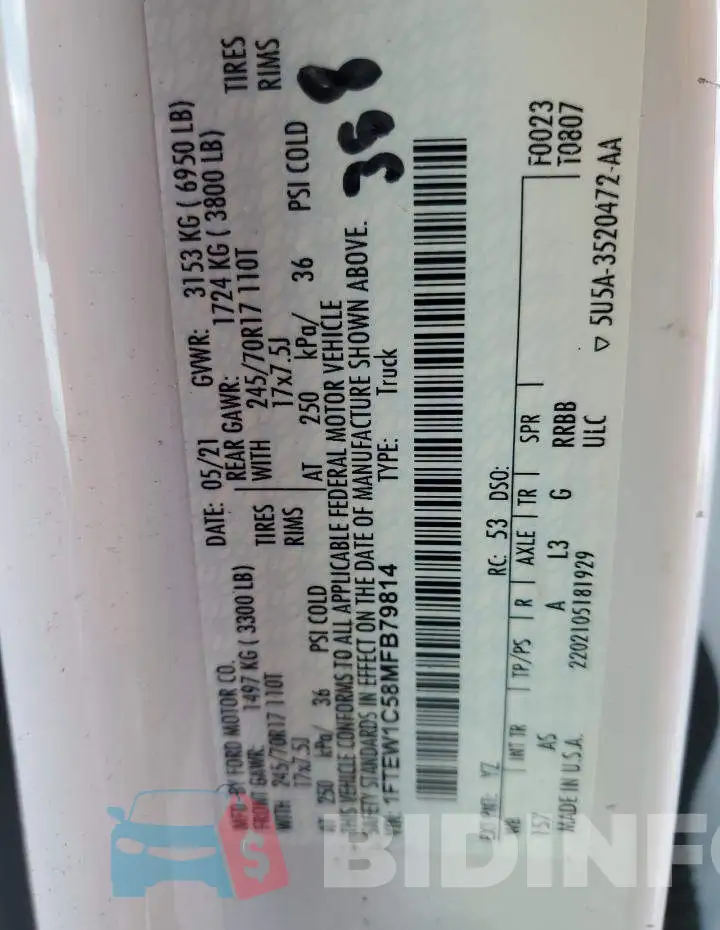 1FTEW1C58MFB79814 Photo# 12