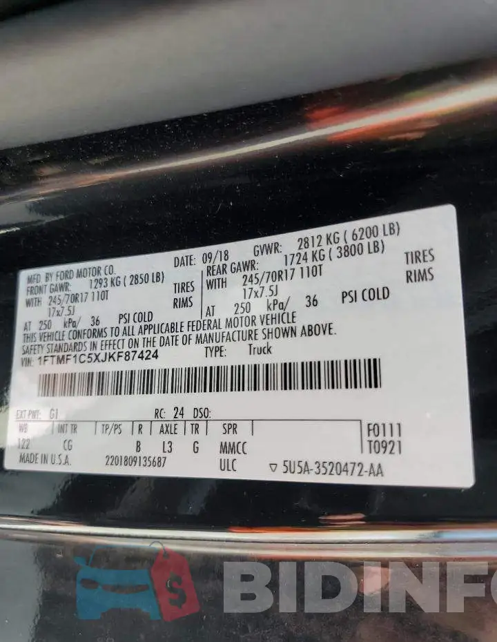 1FTMF1C5XJKF87424 Photo# 13
