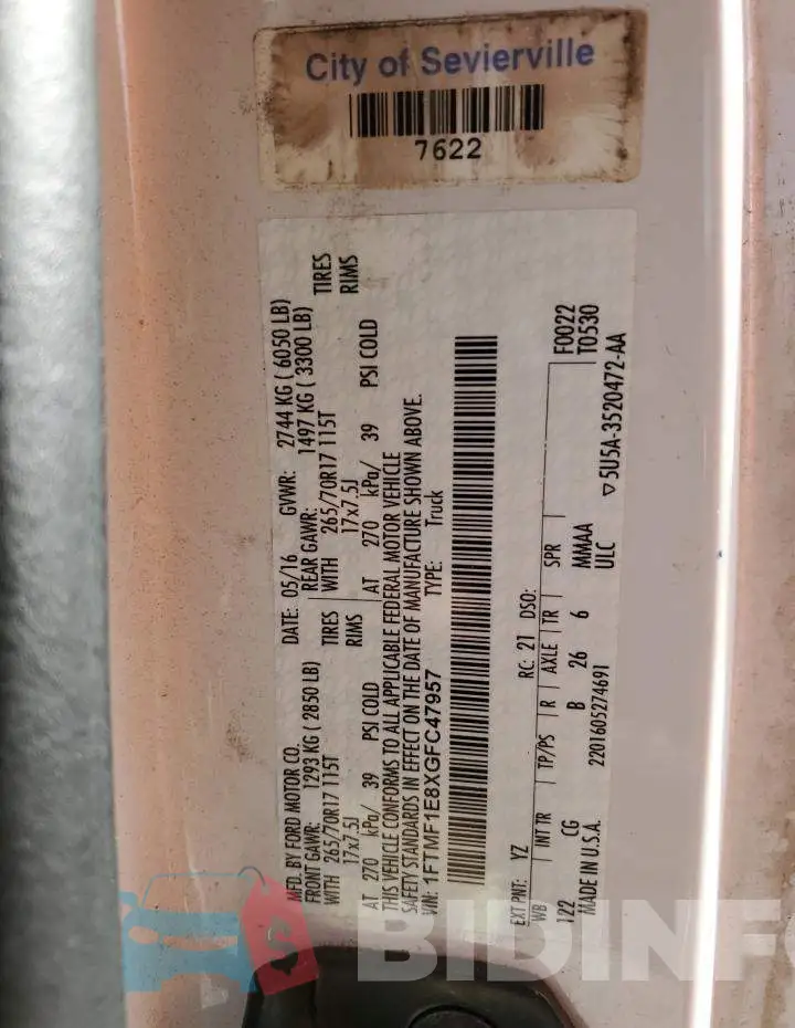 1FTMF1E8XGFC47957 Photo# 12