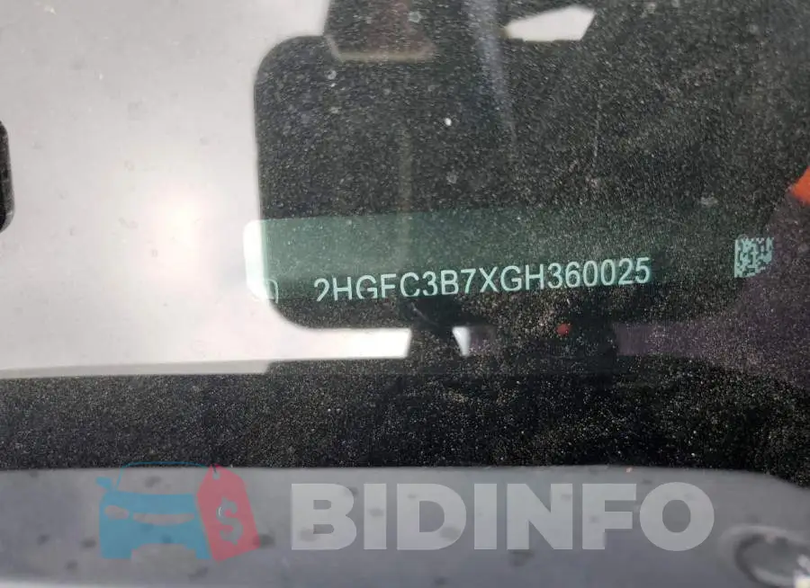 2HGFC3B7XGH360025 Photo# 12