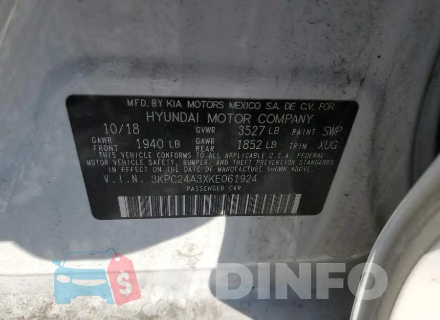 3KPC24A3XKE061924 Photo# 12