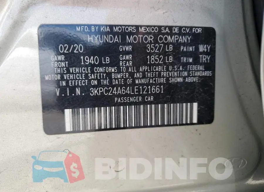 3KPC24A64LE121661 Photo# 13
