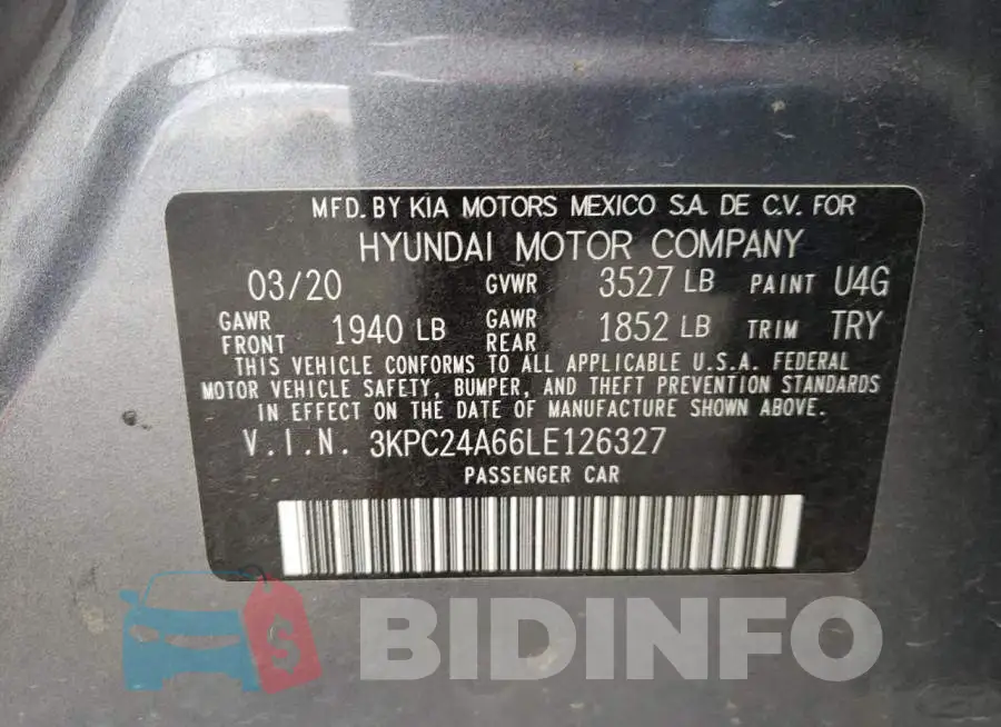 3KPC24A66LE126327 Photo# 10
