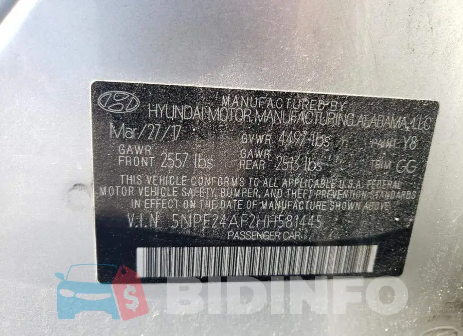 5NPE24AF2HH581445 Photo# 12