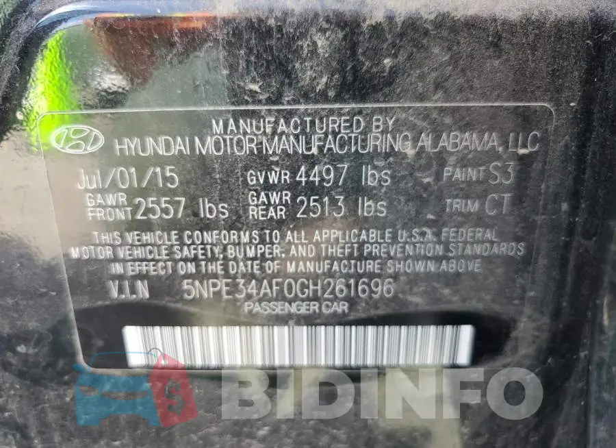 5NPE34AF0GH261696 Photo# 12