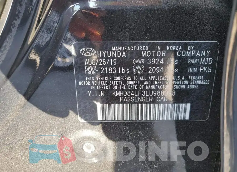 KMHD84LF3LU988093 Photo# 12