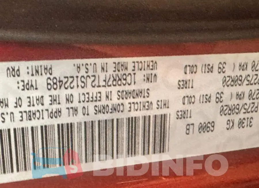 1C6RR7FT2JS122489 Photo# 10