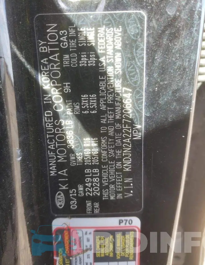 KNDJN2A22F7206647 Photo# 12