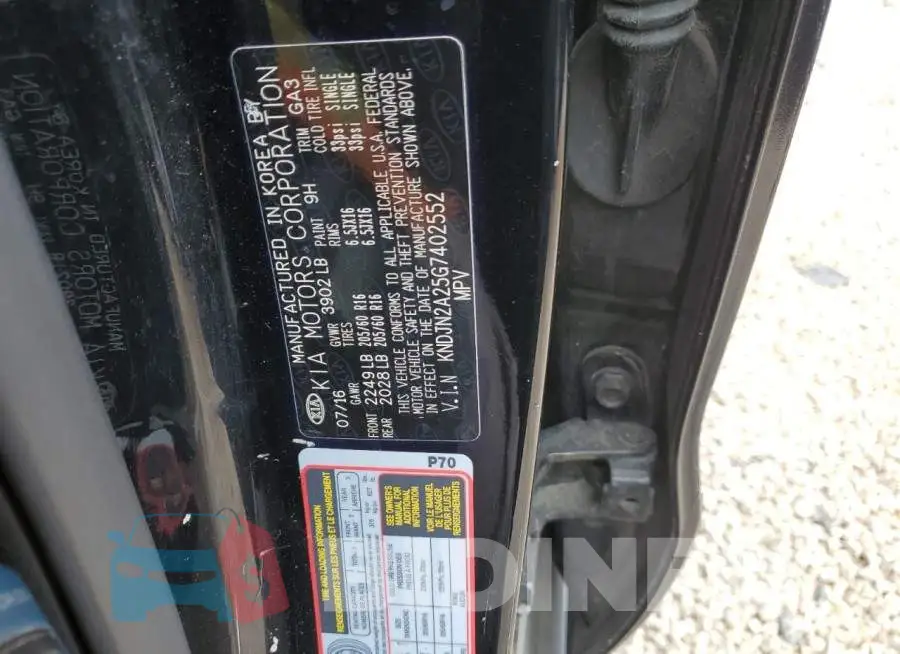 KNDJN2A25G7402552 Photo# 12