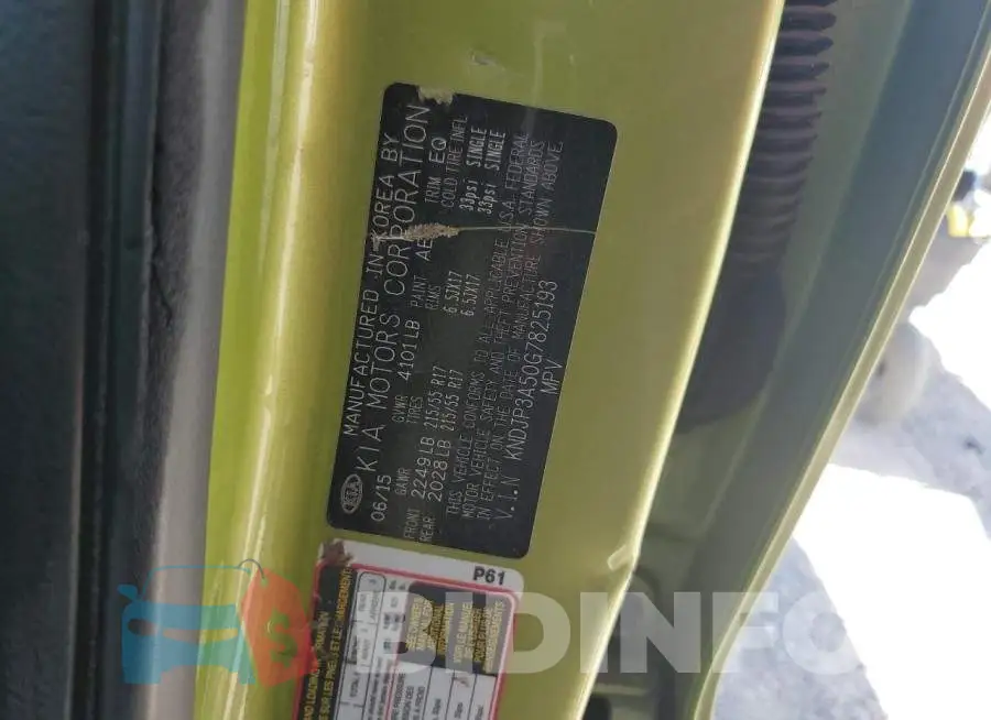 KNDJP3A50G7825193 Photo# 12