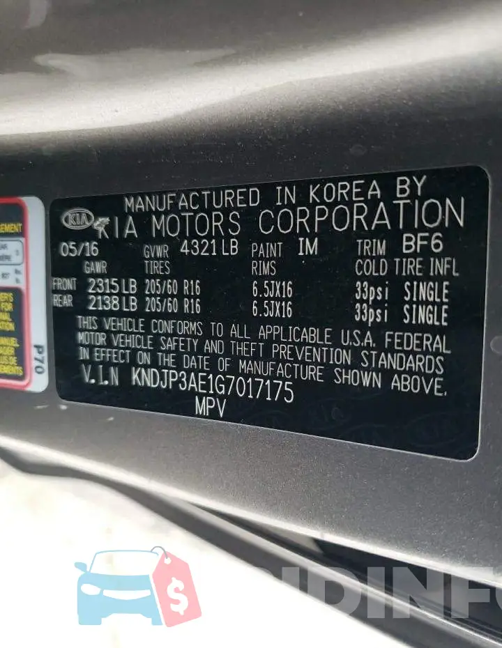 KNDJP3AE1G7017175 Photo# 12