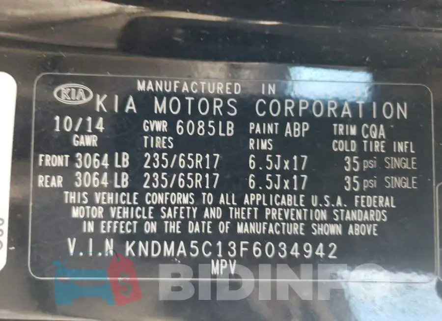 KNDMA5C13F6034942 Photo# 13