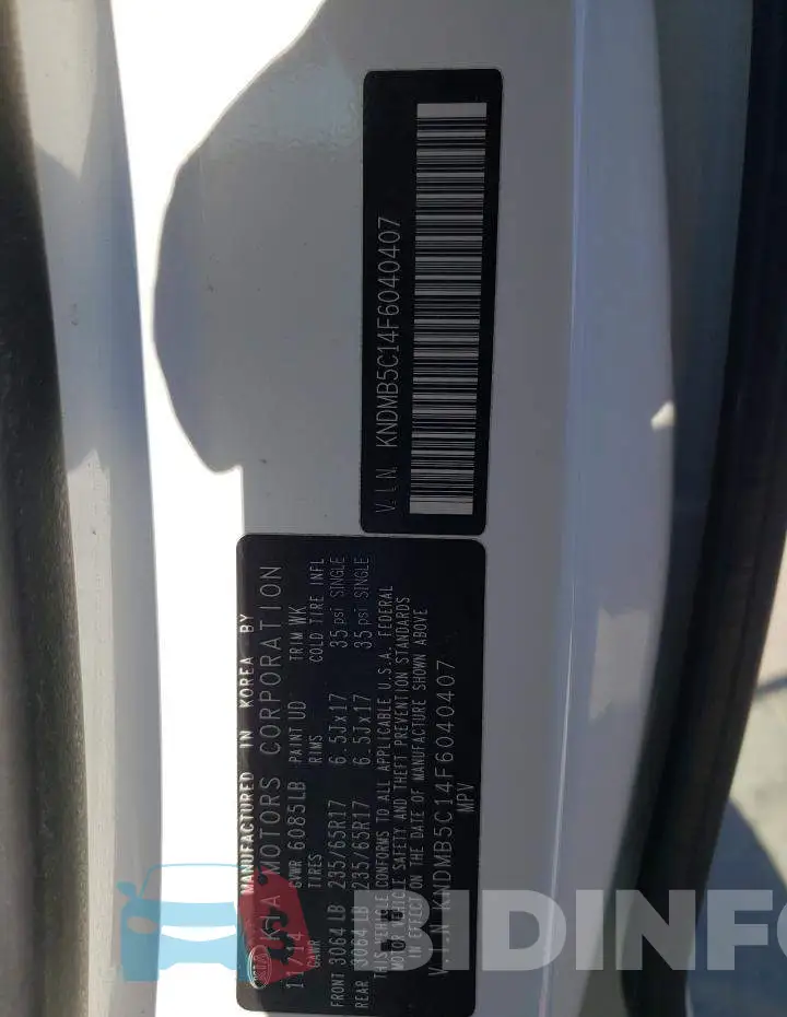 KNDMB5C14F6040407 Photo# 13