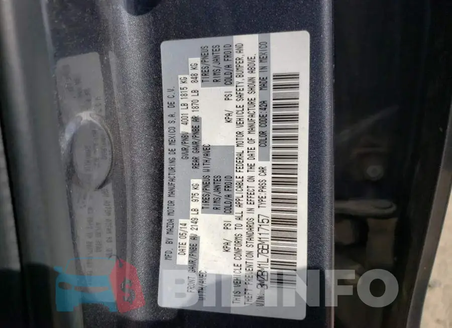 3MZBM1L76EM117157 Photo# 12