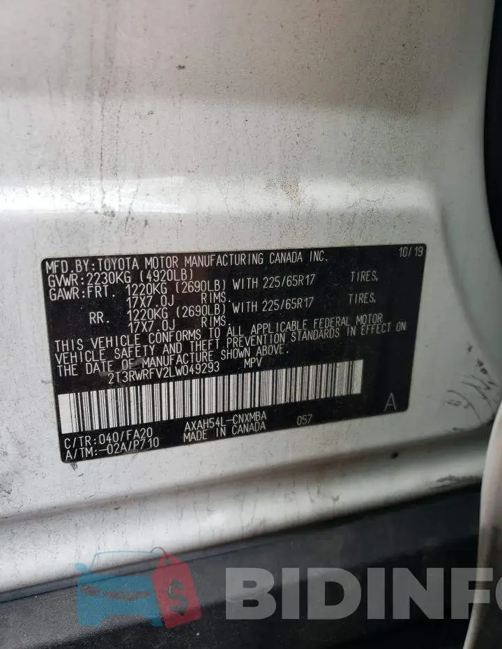 2T3RWRFV2LW049293 Photo# 12