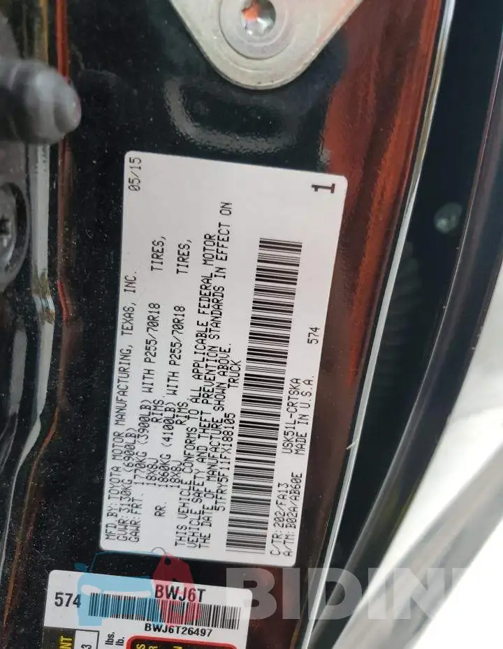 5TFRY5F11FX188105 Photo# 12