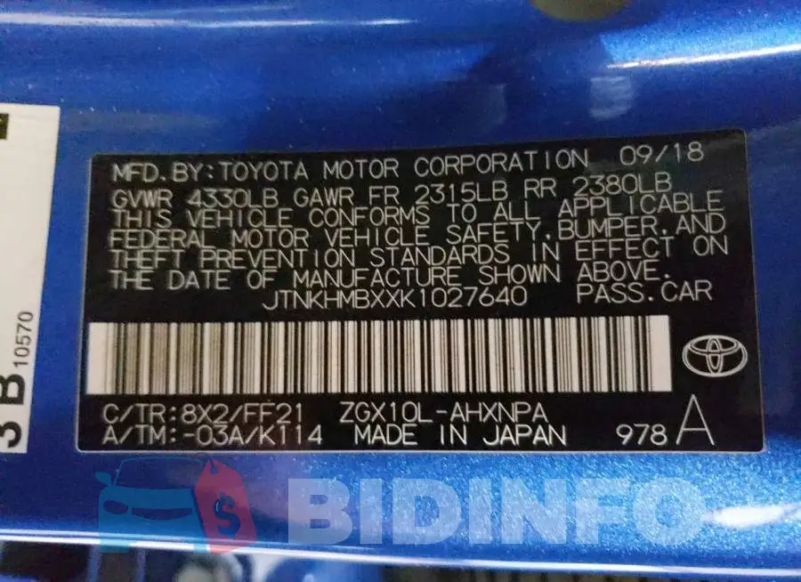 JTNKHMBXXK1027640 Photo# 12