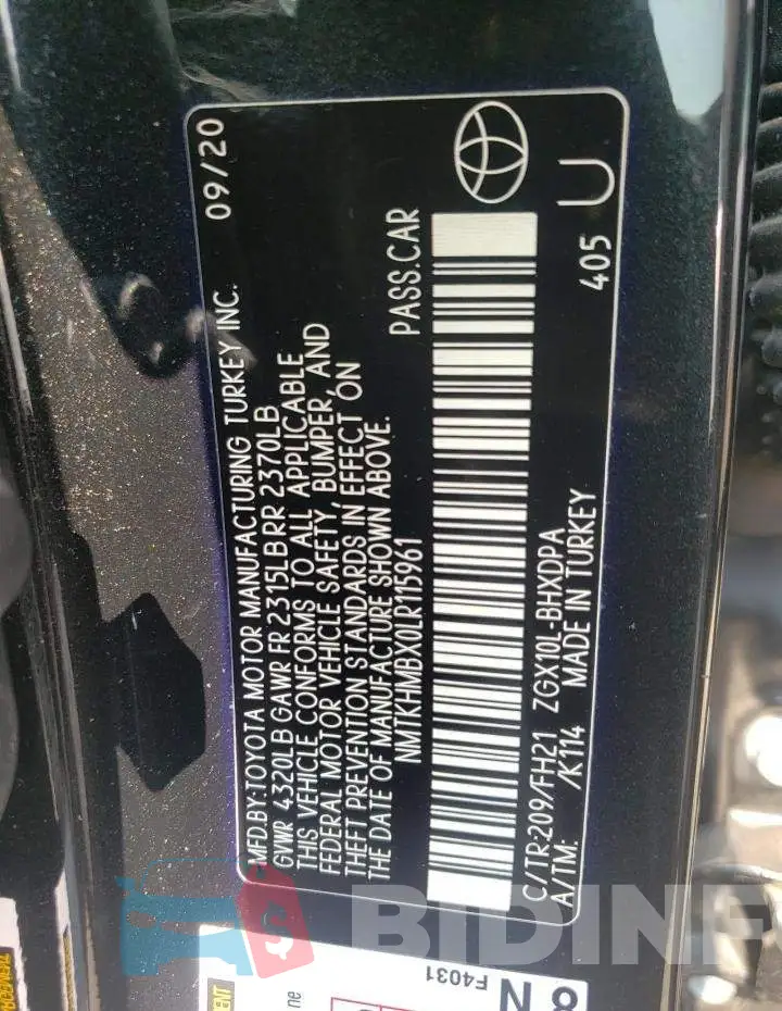 NMTKHMBX0LR115961 Photo# 12